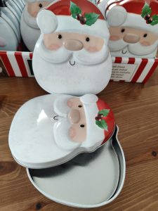 Scatola in metallo Raffigurato Babbo Natale