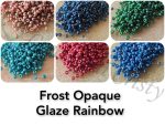 Kit miyuki 11/0 Frost Opaque Glaze Rainbow 5 gr per 6 colori