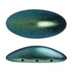 New Athos 3 fori 20x10x6 mm Metallic Mat Green Turquoise 1 pz
