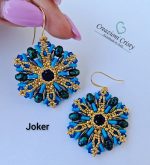 Kit orecchini Joker variante Blue - immagine 2