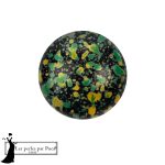 Cabochon par Puca 14 mm Enamel Green 1 pz