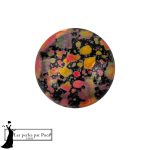 Cabochon par Puca 14 mm Enamel Orange 1 pz