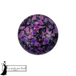 Cabochon par Puca 14 mm Enamel Purple and Pink 1 pz
