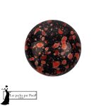 Cabochon par Puca 14 mm Enamel Red 1 pz
