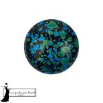 Cabochon par Puca 14 mm Enamel Turquoise 1 pz